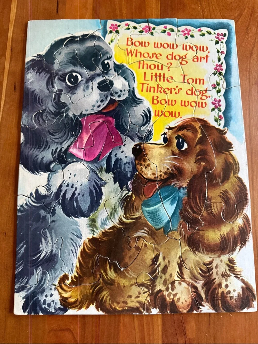 Vintage Preschool Picture Puzzles - 6 Easy Interlocking Puzzles